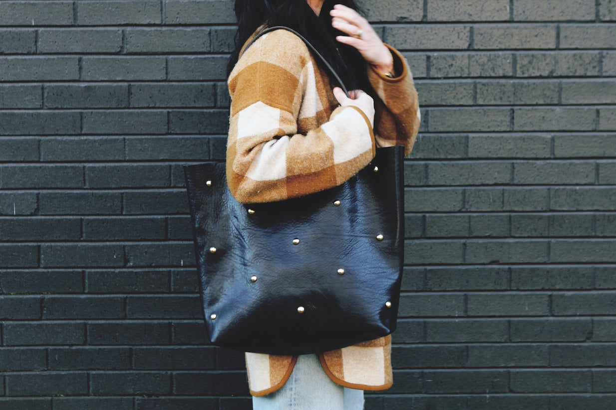 the heirloom tote with studs