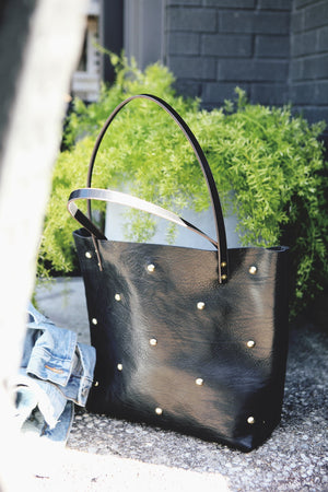 the heirloom tote with studs