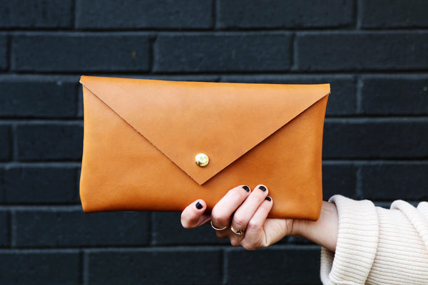 Envelope purse leather Clearance
