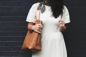 the passage tote, honey tan