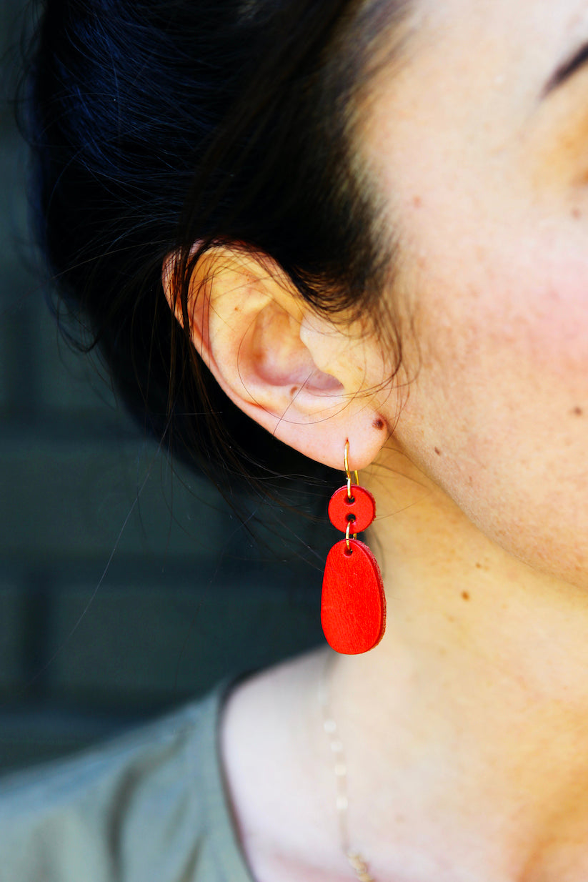 pebble drop earrings
