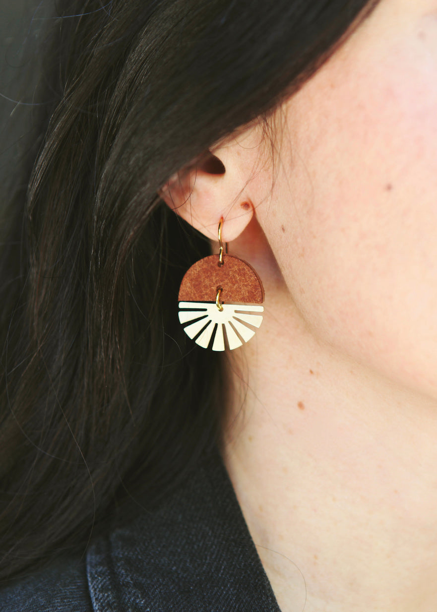 sunburst earrings