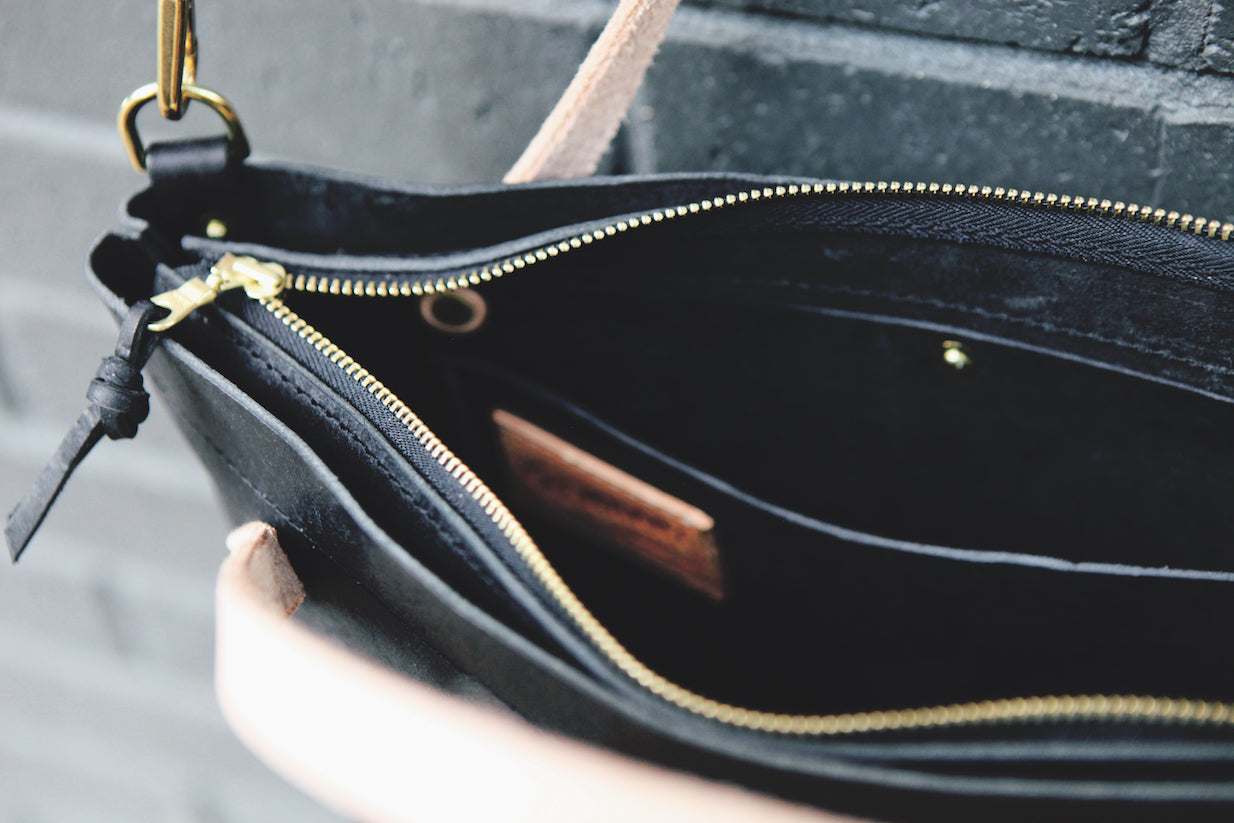 the zippered satchel